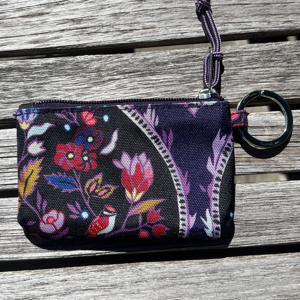 Vera Bradley foxwood meadow and black ID/credit card holder - Picture 3 of 4